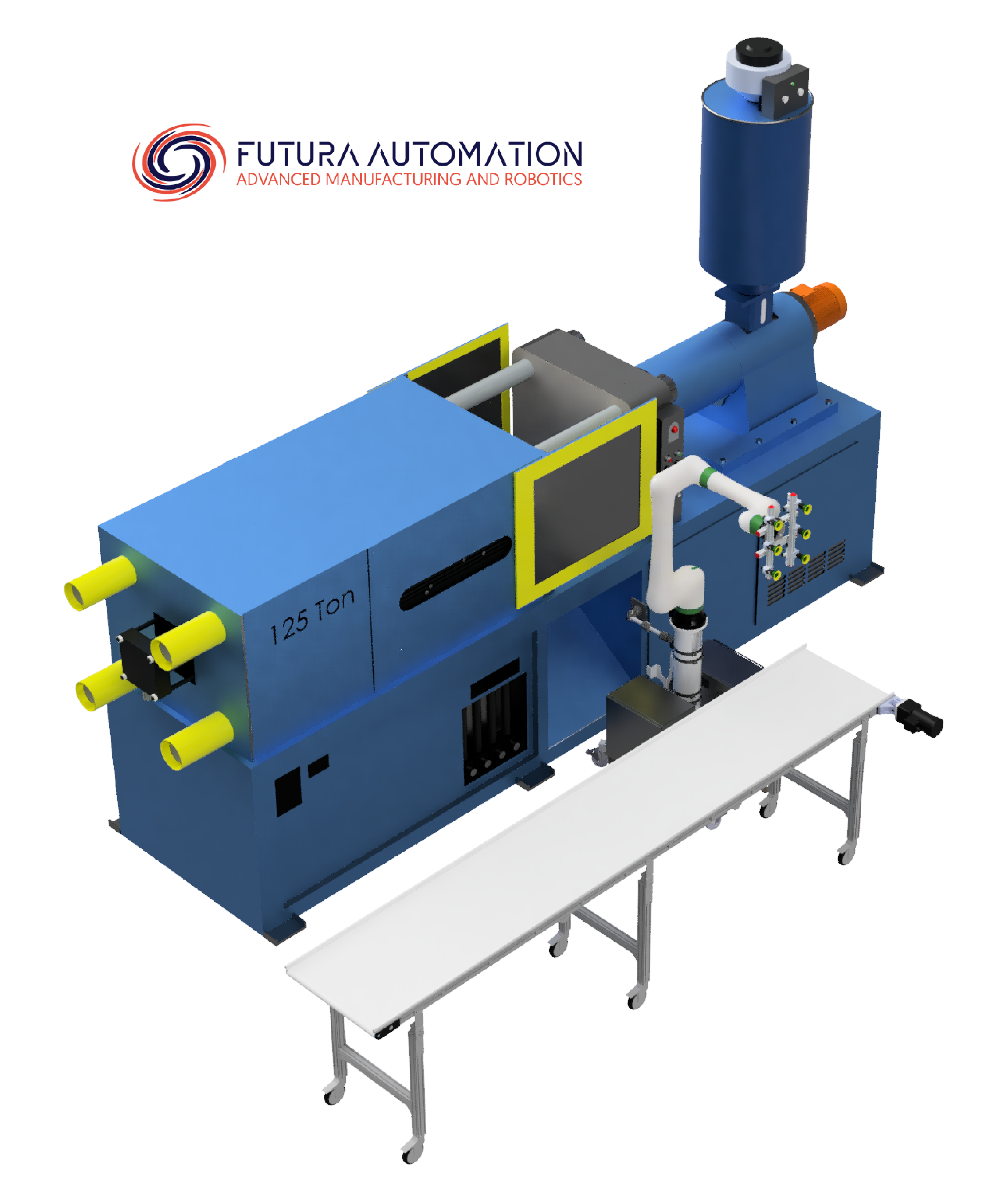 Injection Molding Automation graphic -Futura Automation