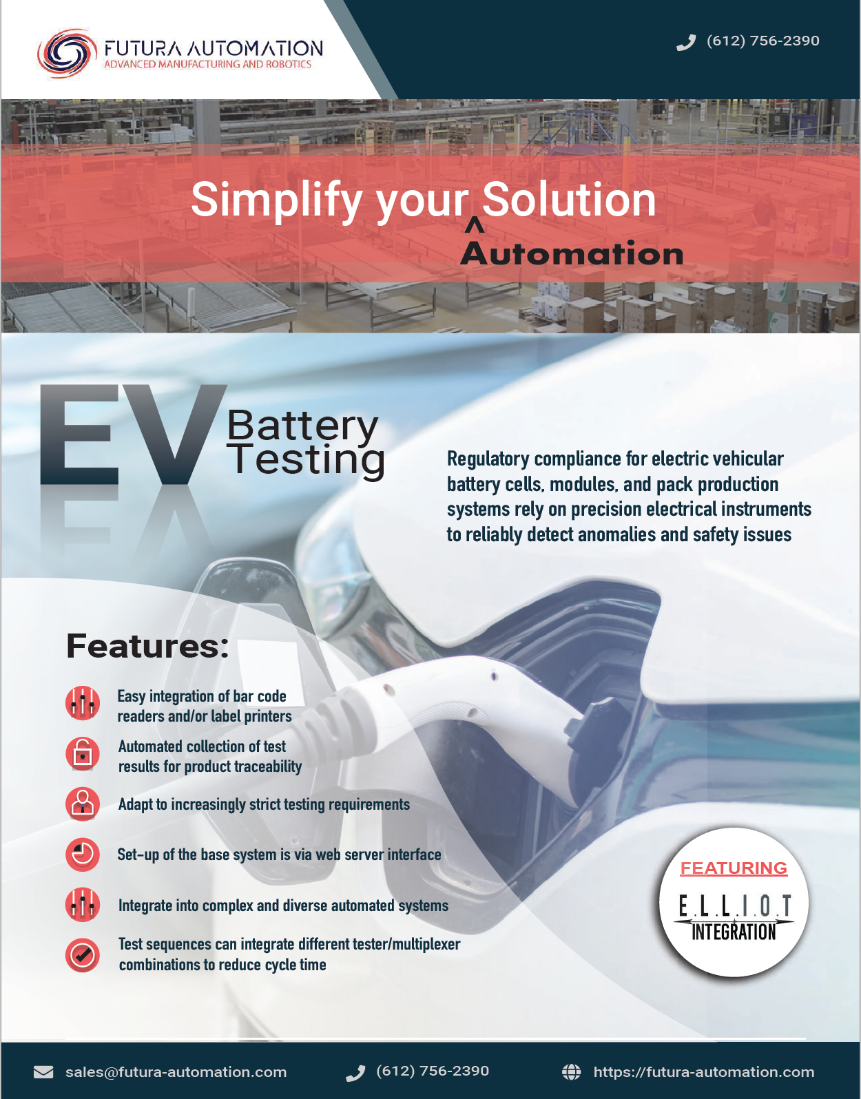 Futura Automation featuring Inline Electric Vehicle Battery Testing
