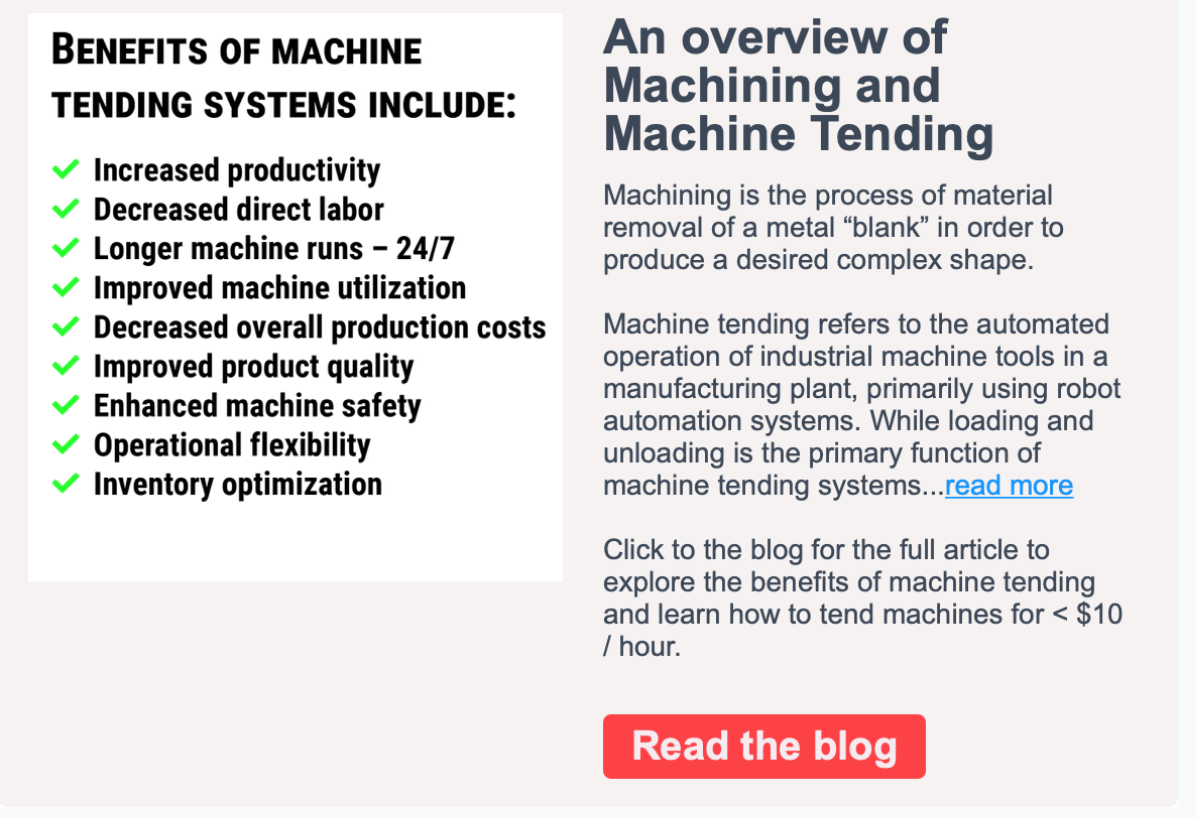Mill Machine Tending Blog