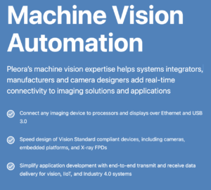 Pleora - Machine Vision Automation