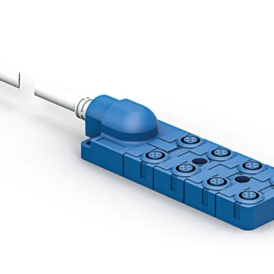 ZAA02R502 Connection Box for M12 × 1; 4-pin; 8 Ports