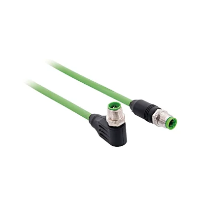 ZC1V019 Connection Cable M12 × 1; 8-pin, X-coding - M12 × 1; 4-pin, D-coding