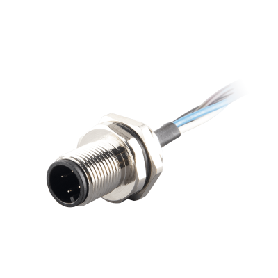 F12.4-0.5/M16/F Flange-Mount Bulkhead Connector