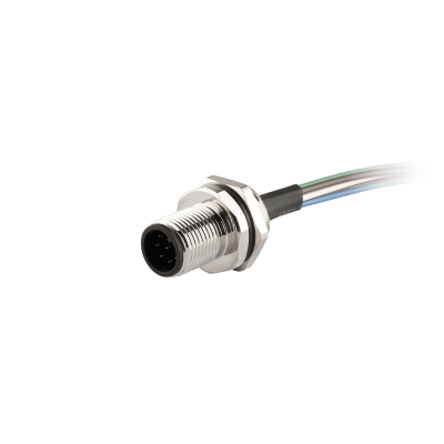 F12.8-0.3/M16/F Flange-Mount Bulkhead Connector