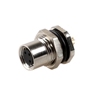 FO8.3-0/M11/F Flange-Mount Bulkhead Connector