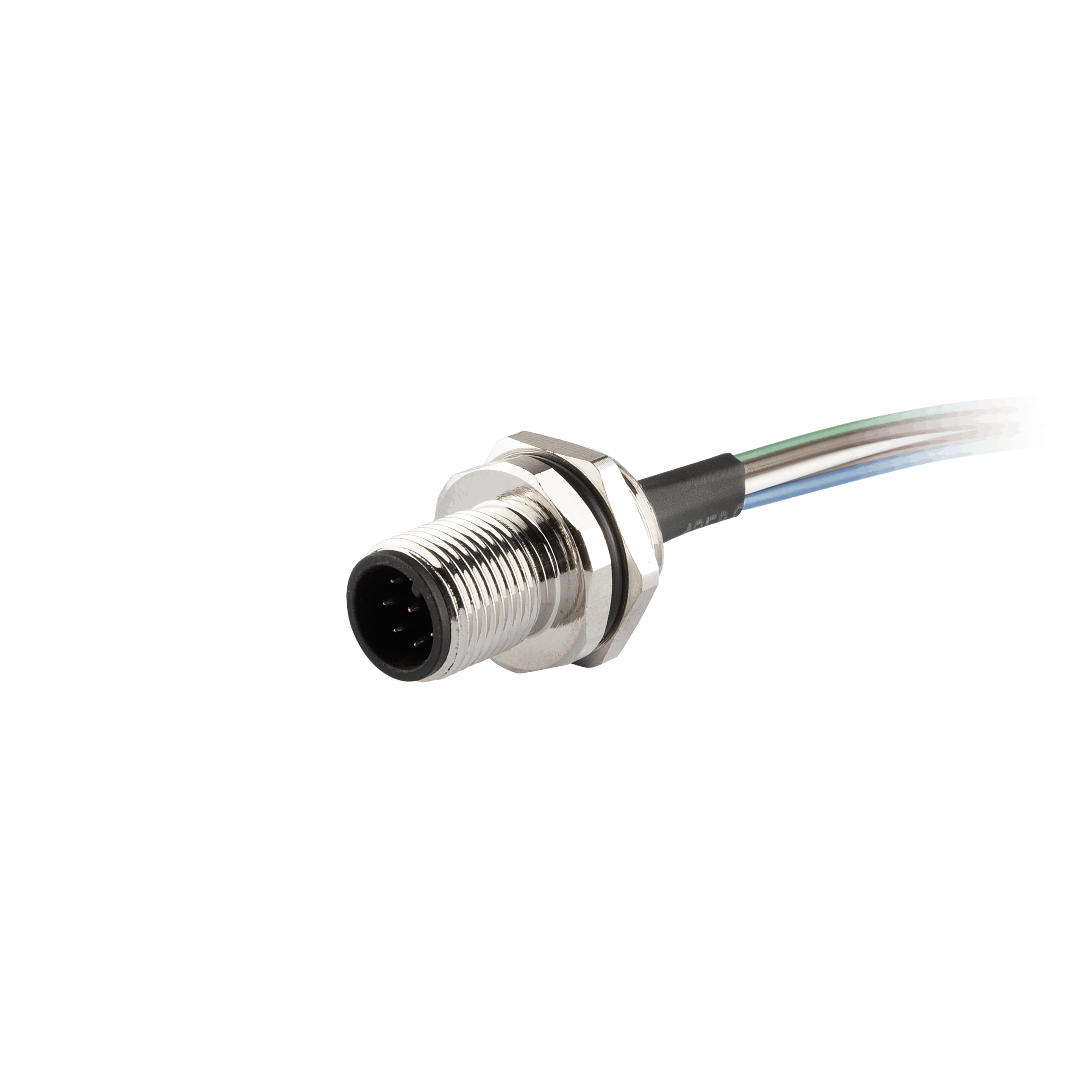FO12.8-2/M16 Flange-Mount Bulkhead Connector