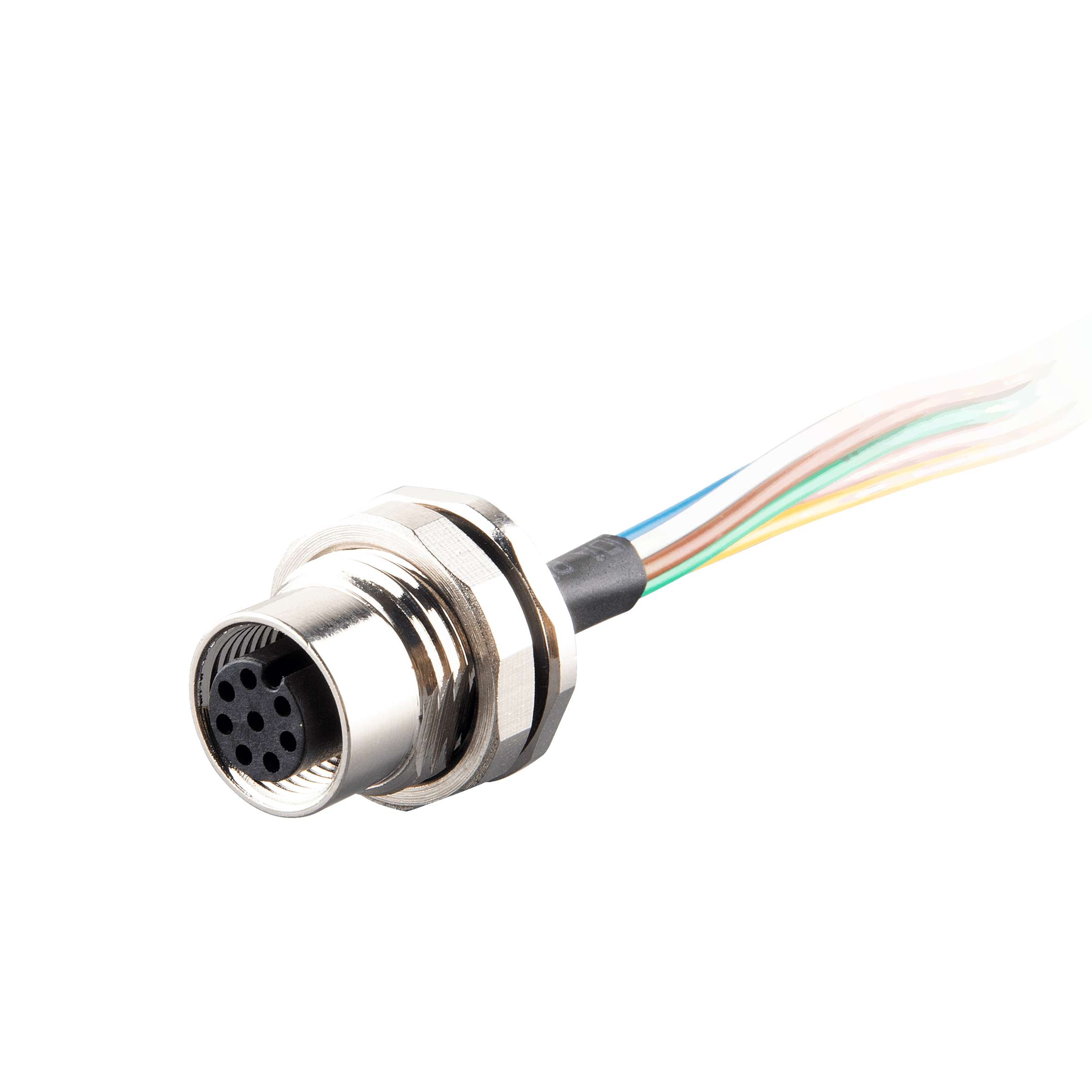 FO12.8-0/M16 Flange-Mount Bulkhead Connector
